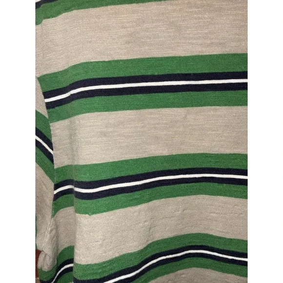 Vans Joel Tudor Collection Men's L Striped Pocket Tee Gray Green Skater Beach - Picture 3 of 10